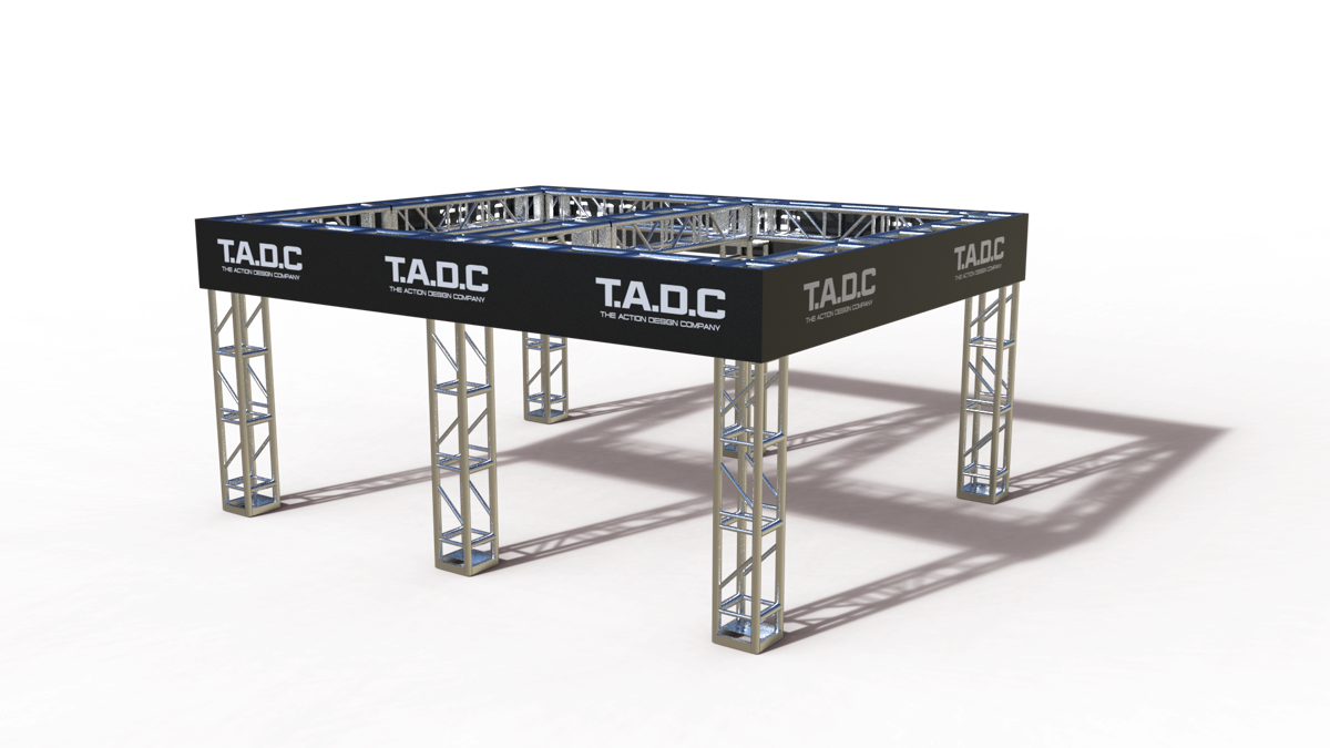 Hilera de stands doble